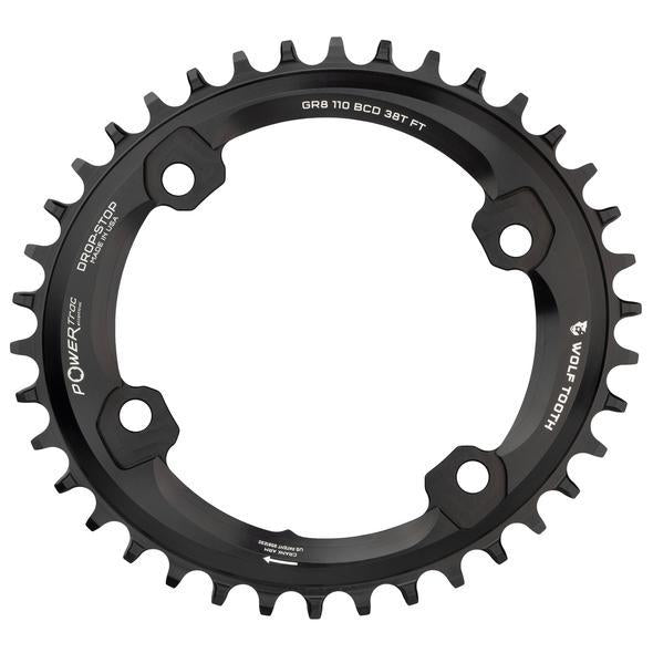 WOLF TOOTH ELLIPTICAL 110 ASYMMETRIC 4-BOLT SHIMANO GRX CHAINRINGS